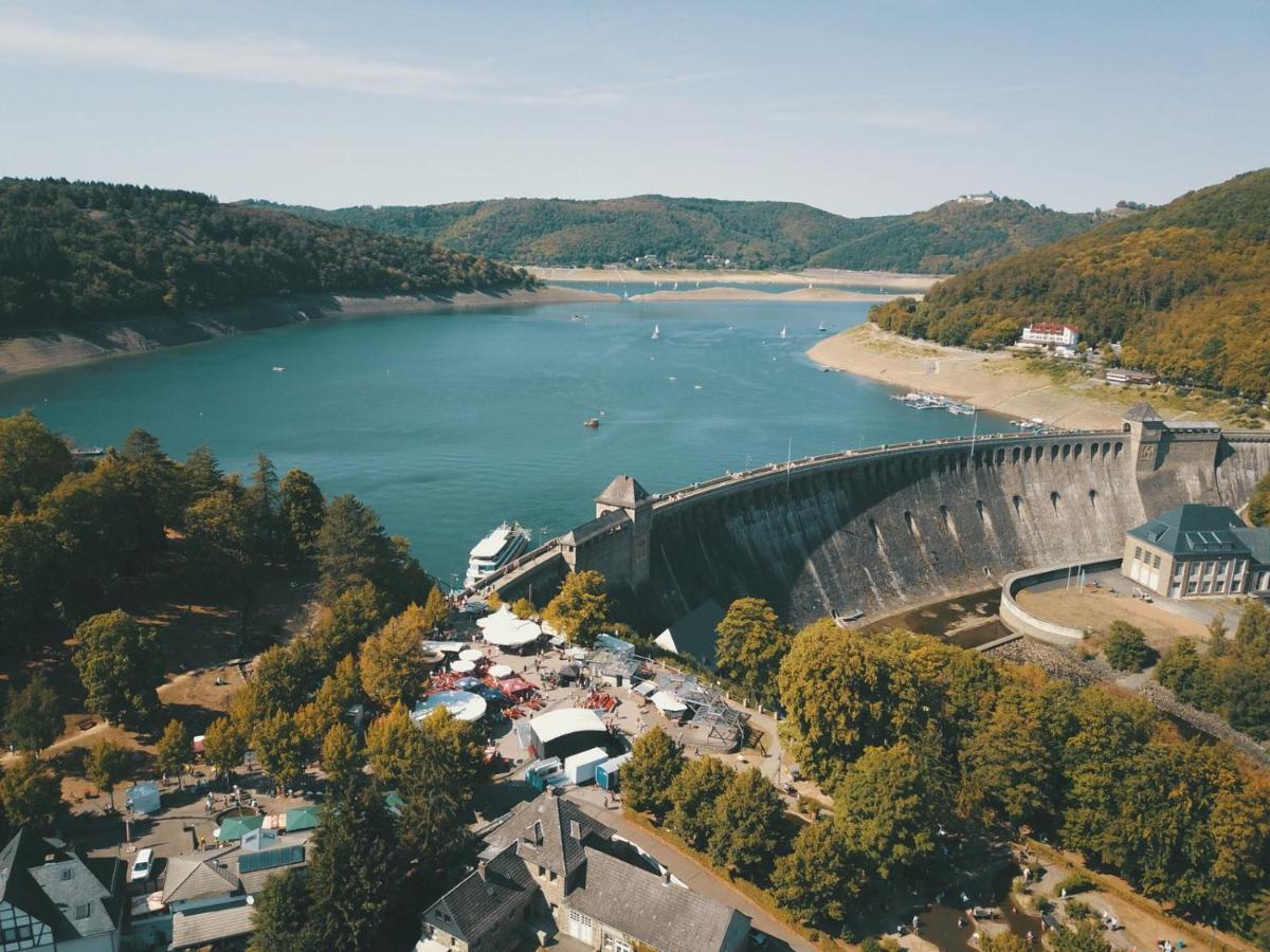 Ferienhaus Schoene Aussicht Ferienwohnung Blau Hemfurth-Edersee Εξωτερικό φωτογραφία